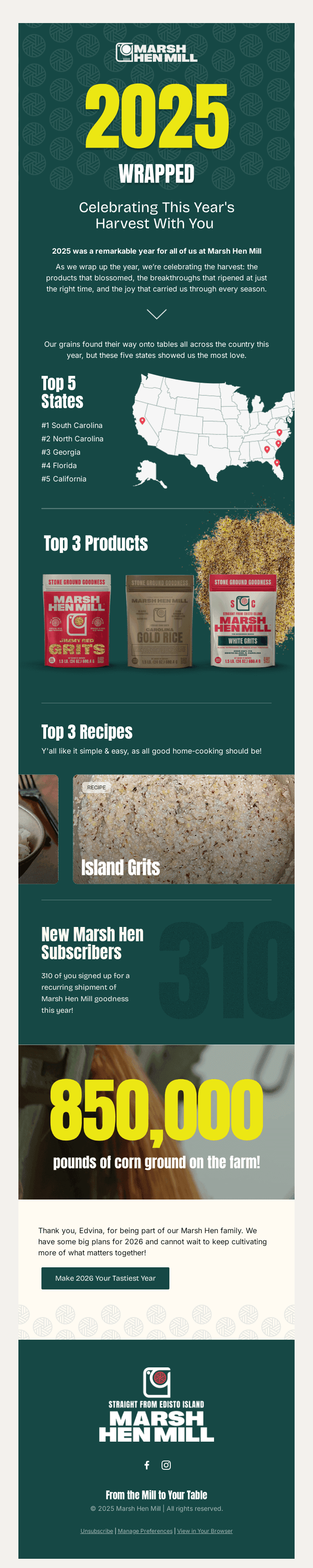 A Record Year for Marsh Hen Mill