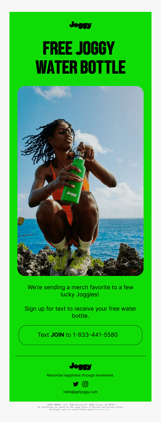 FREE JOGGY WATER BOTTLE