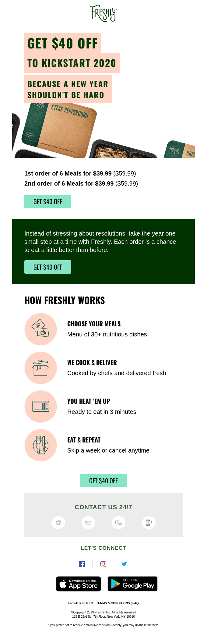 🗓 Kickstart Your 2020 With $40 Off