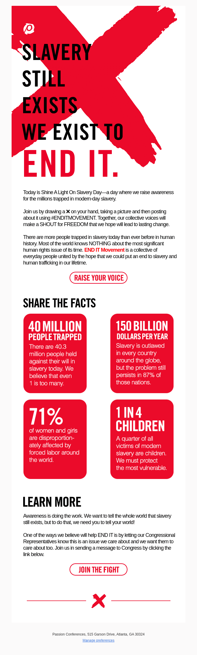 ❌ Shine A Light On Slavery Day is TODAY ❌