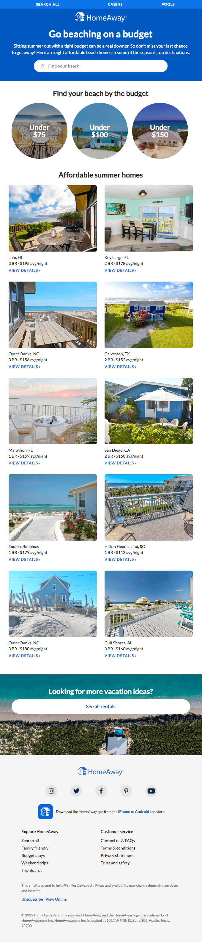 10 beautiful beach homes at budget prices