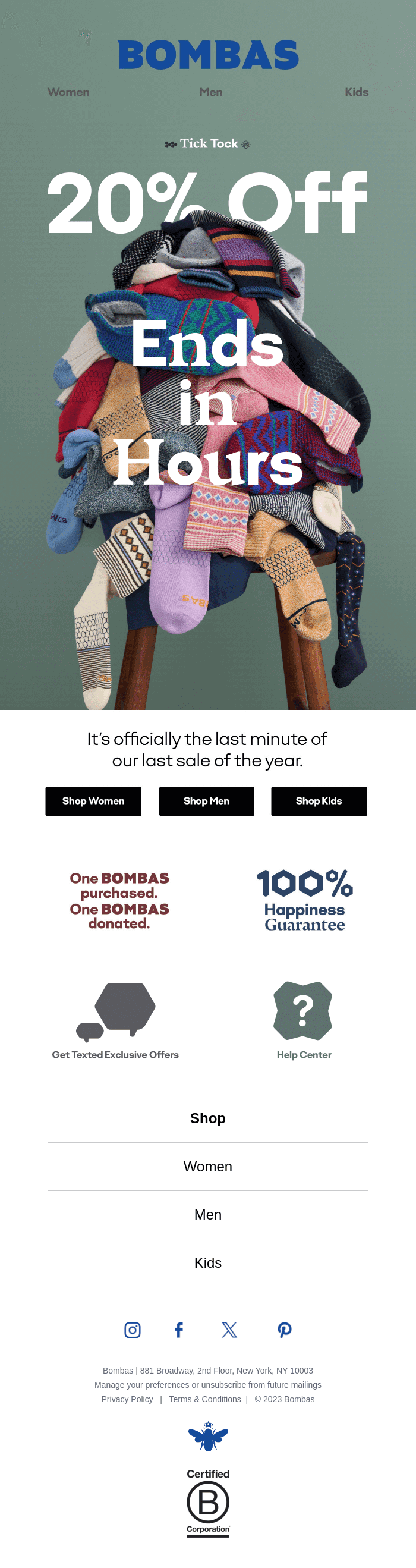 20% Off: Down to the Wire ⌛