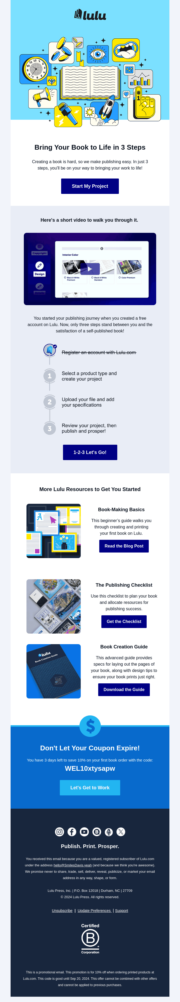 3 Steps to Your First Published Book