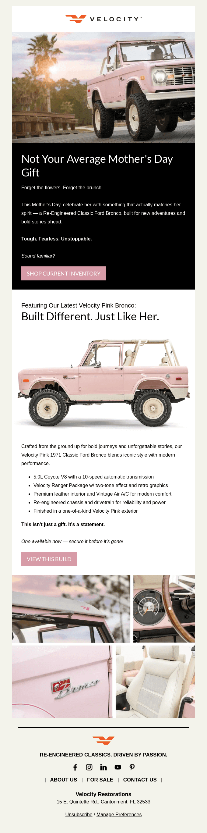A Pink Bronco for Mom? Now That’s a Power Move.