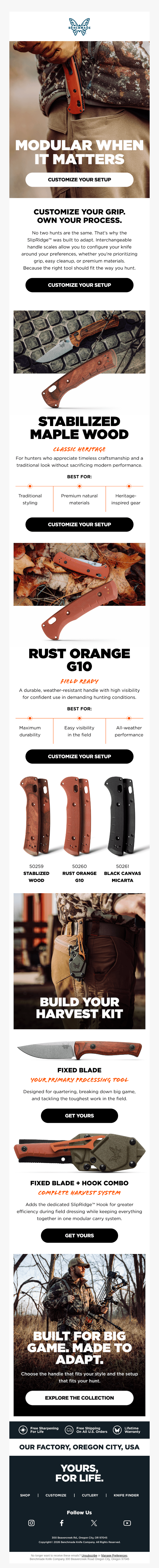 Adapt Your Blade. Adapt Your Hunt.