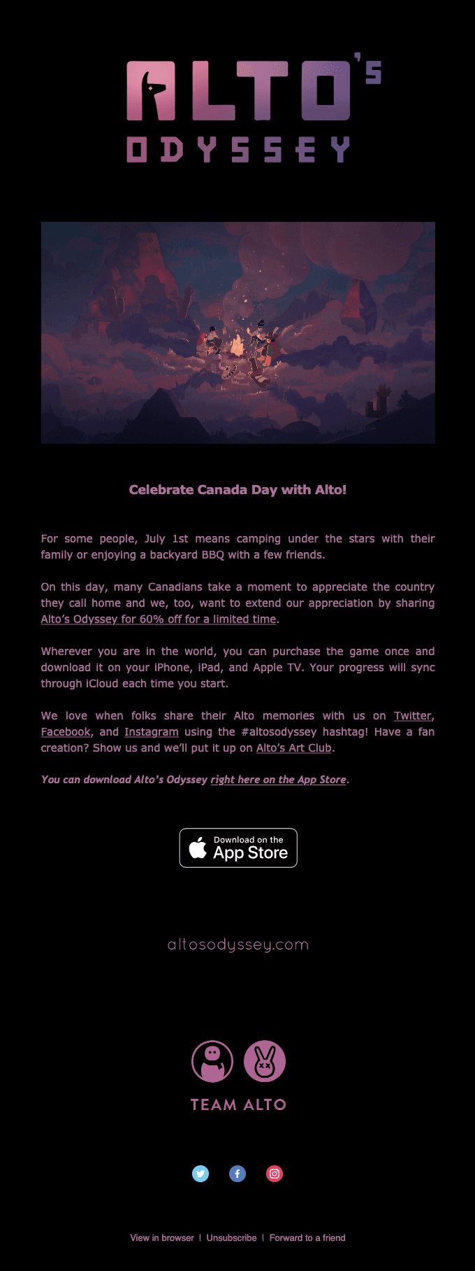 Alto’s Odyssey Canada Day Sale (60% Off)