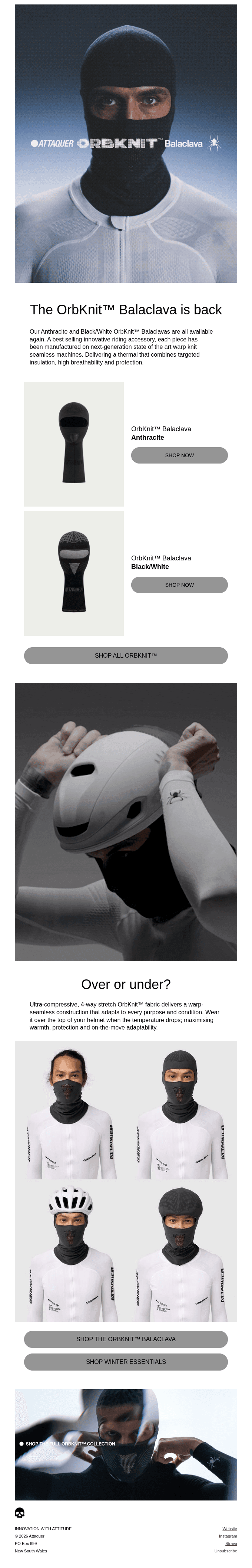 OrbKnit™ Balaclava Back in Stock