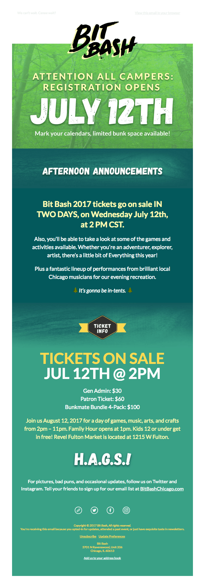 Bit Bash Tickets On Sale In 2 Days 🌲