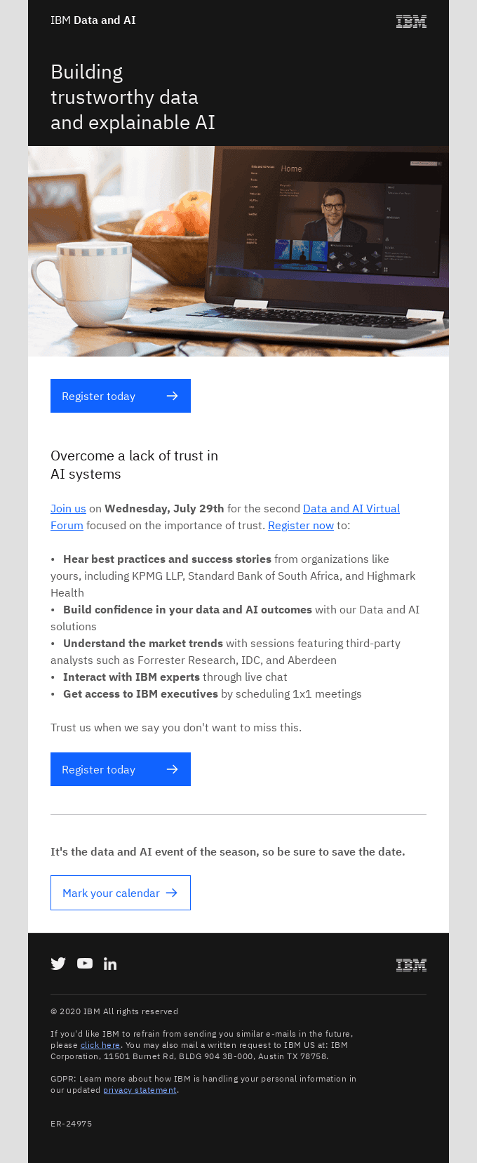 Build trust in your AI. Register at no cost for our virtual event on July 29