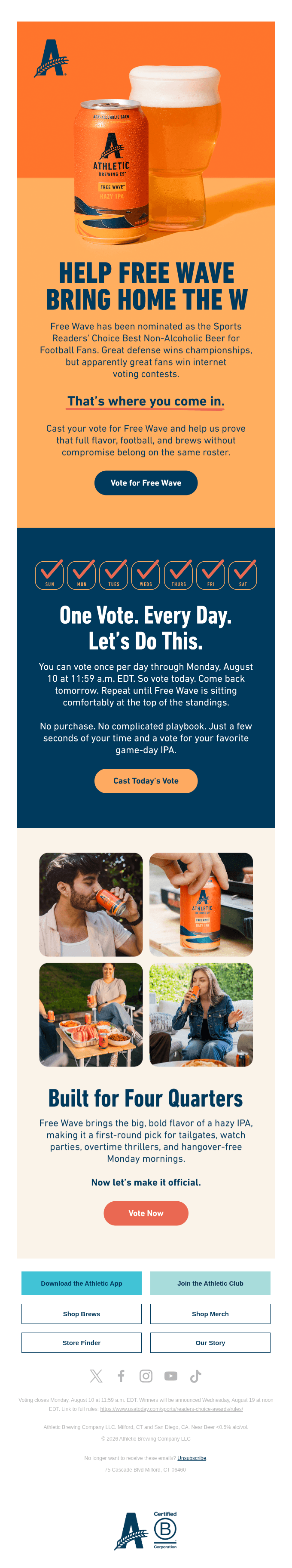 Cast your vote for Free Wave 🏈