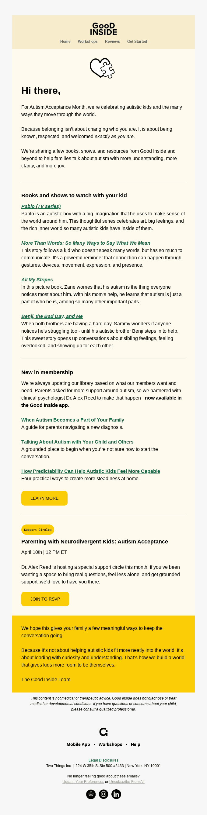 Celebrating Autism Acceptance Month 💛