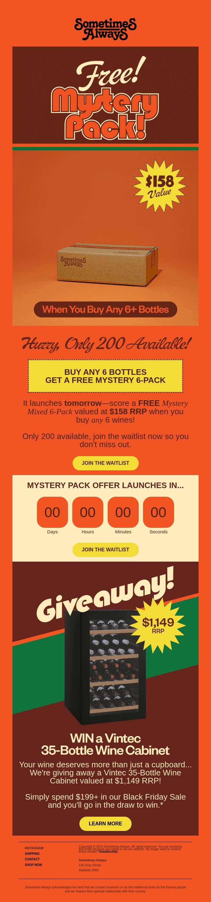 🚨 COMING SOON ➺ FREE MYSTERY 6-PACKS