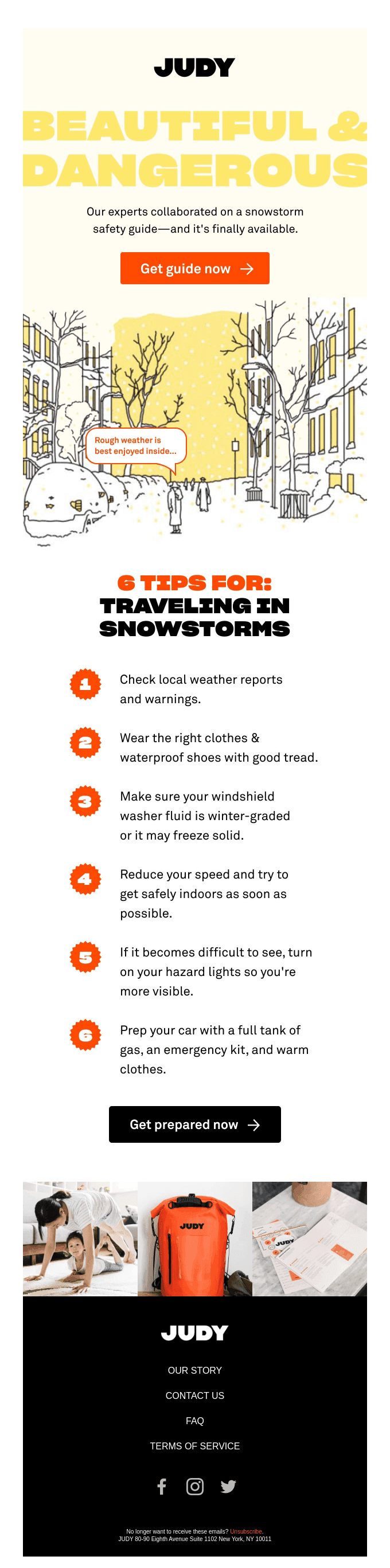 Complete snowstorm guide now available ๐จ๏ธ