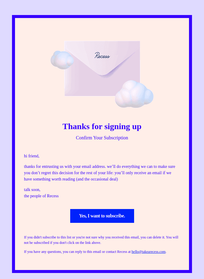 Confirm Your Subscription