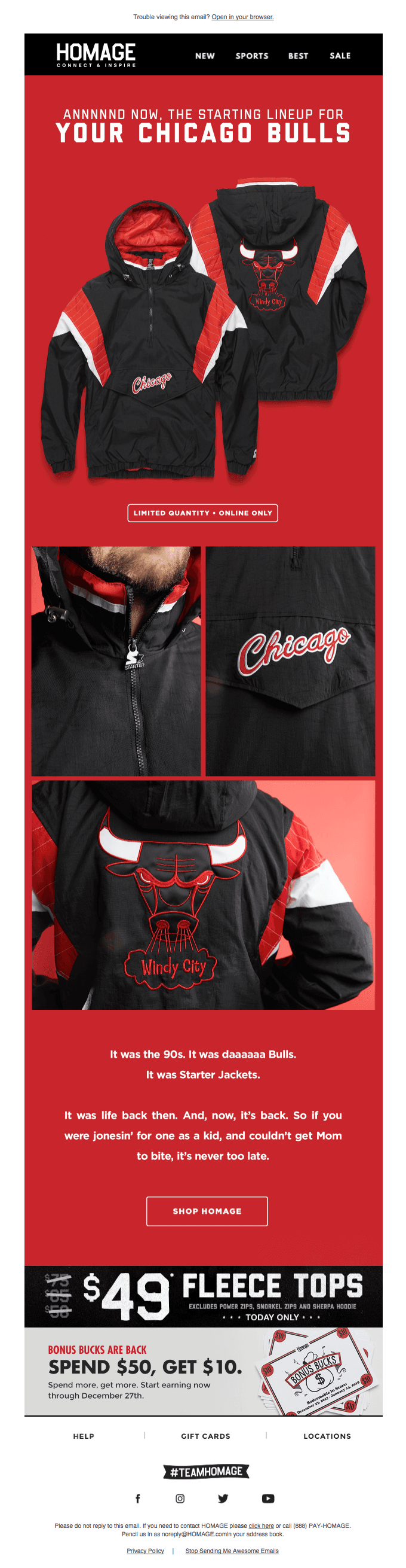 Daaaaaaaaaaaaaaaaaaaaaa Bulls. | NEW Starter Jacket