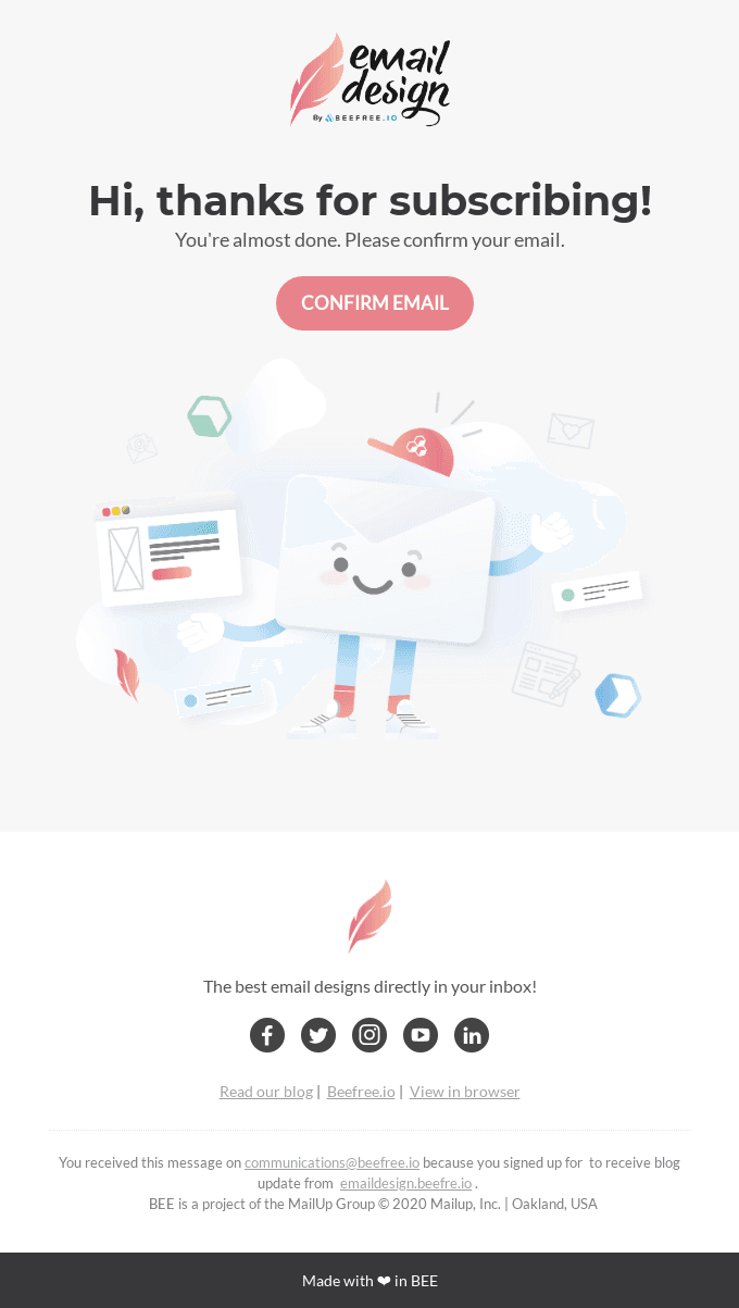 Email Design | Confirm your email address