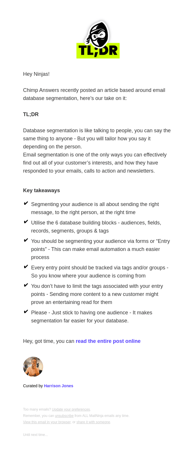 Email segmentation you need to use