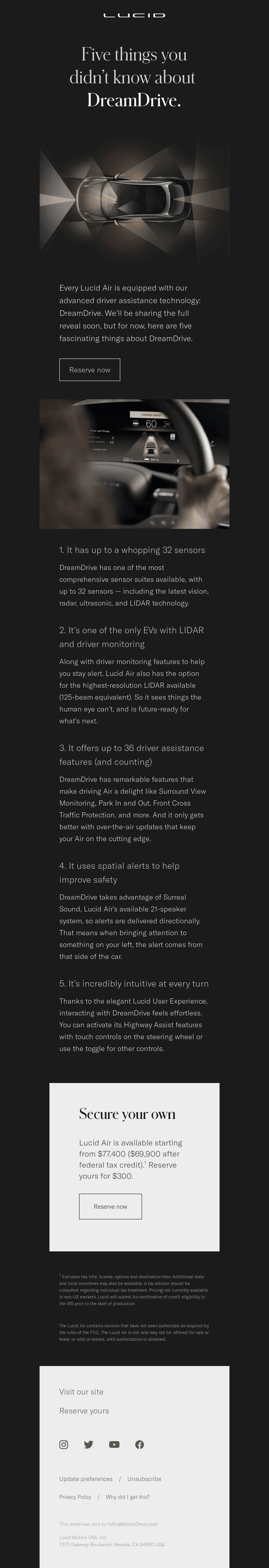 Five things you didn’t know about DreamDrive.