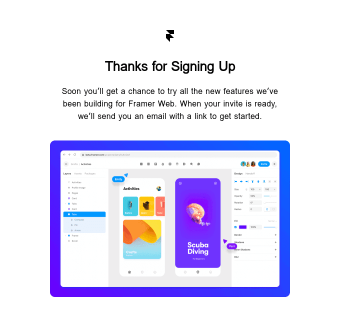 Framer Web Beta: You’re on the list