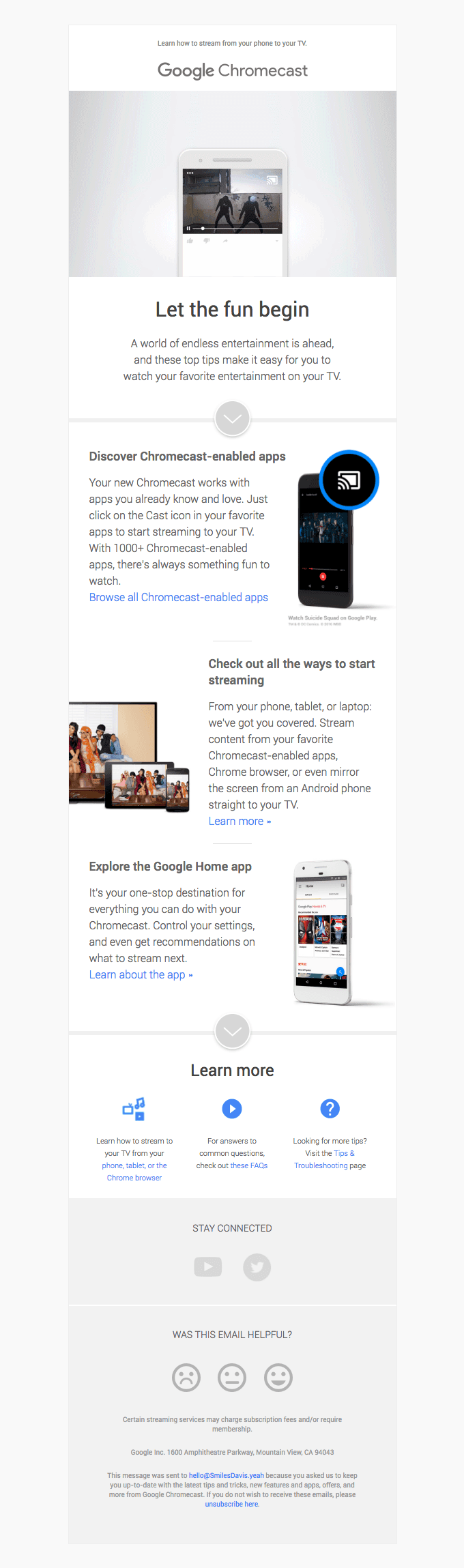 Get the most from your new Chromecast