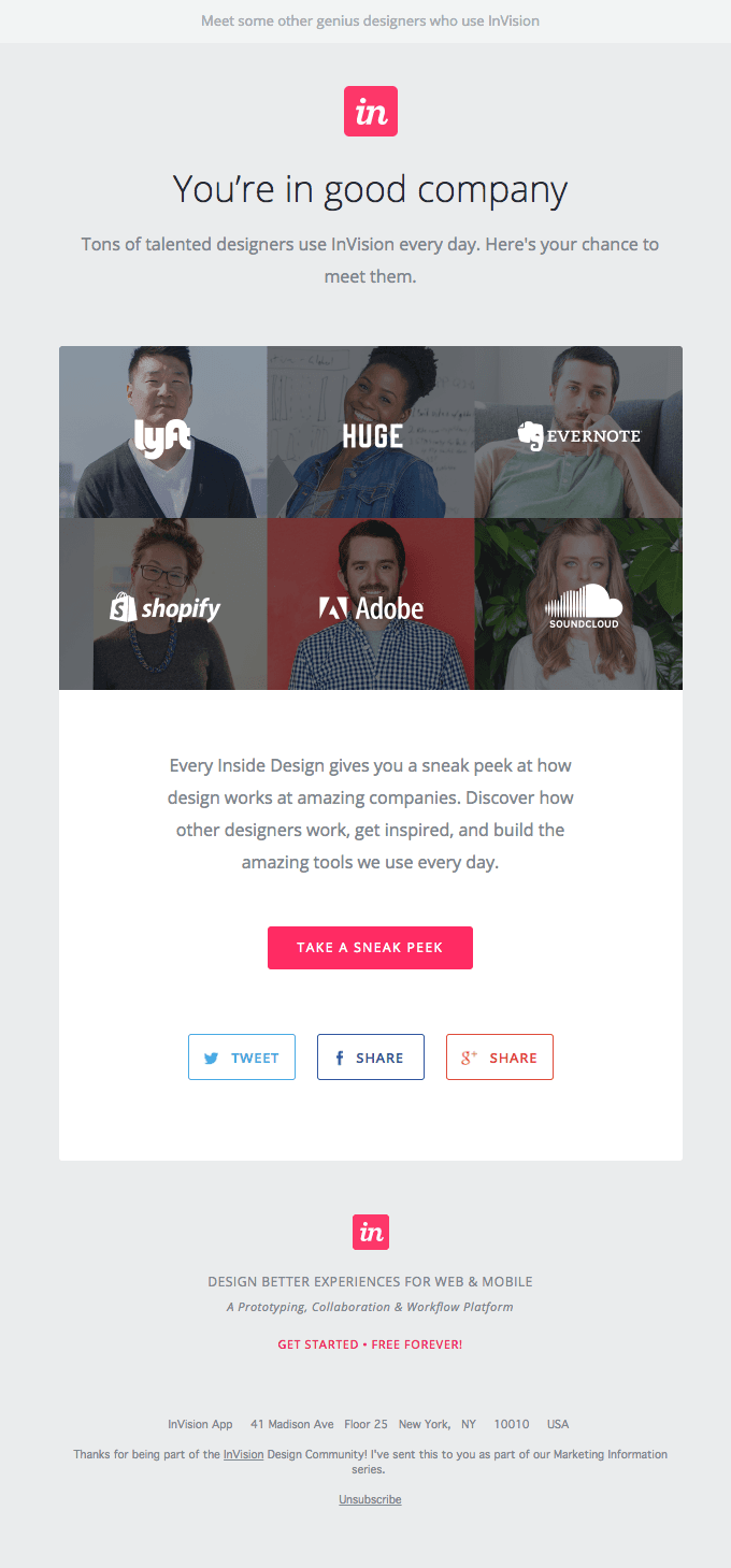 Get your insider’s look at design at Evernote, Huge, Adobe, Soundcloud, and more!