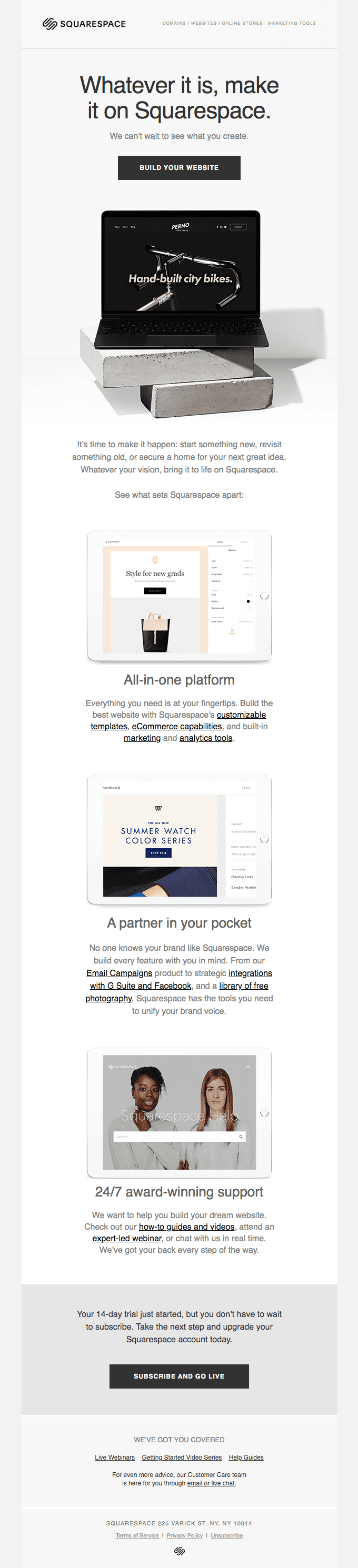 Getting started with Squarespace