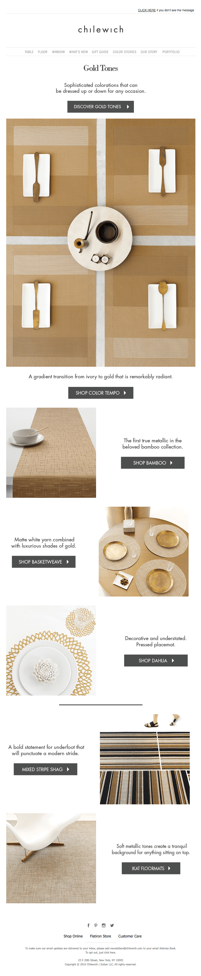Gold Standard for Tabletop and Floor