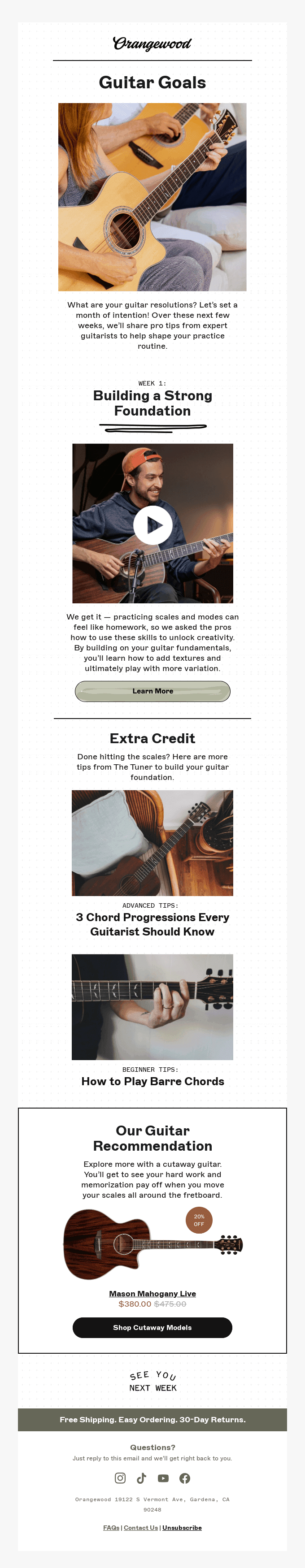 Guitar resolutions from the experts