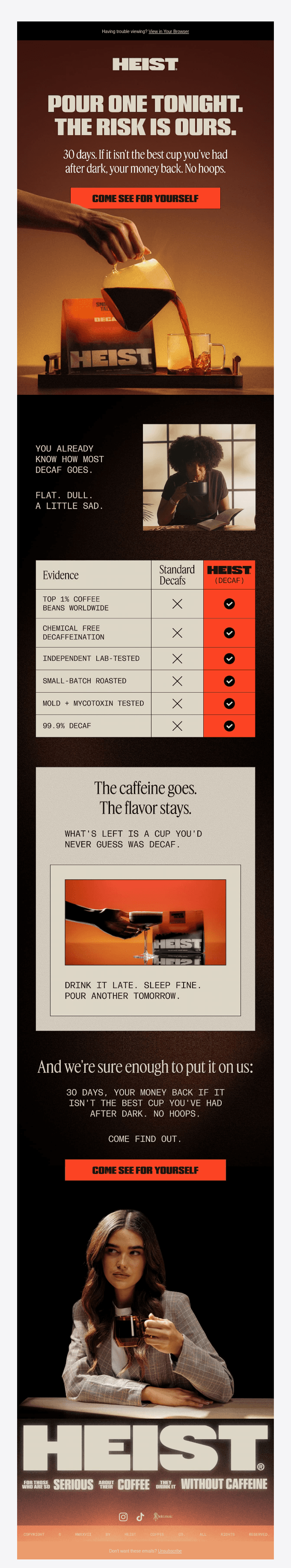Why does decaf taste so flat? 👀