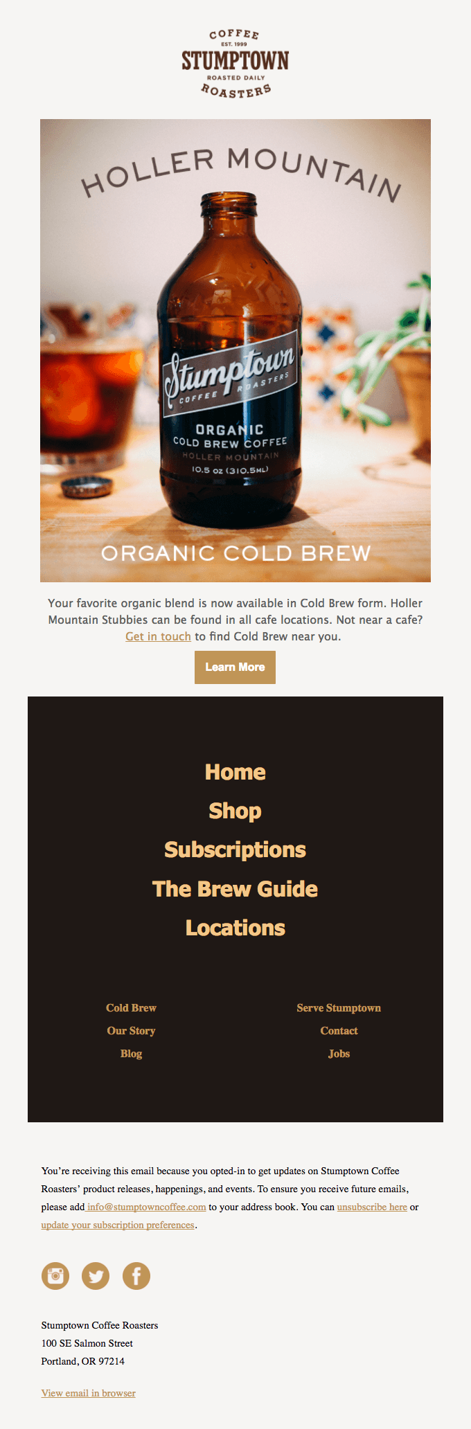 Holler Mountain Organic Cold Brew