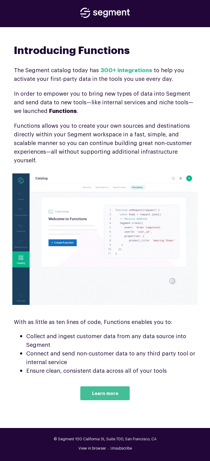 Introducing Functions: custom sources and destinations for any tool