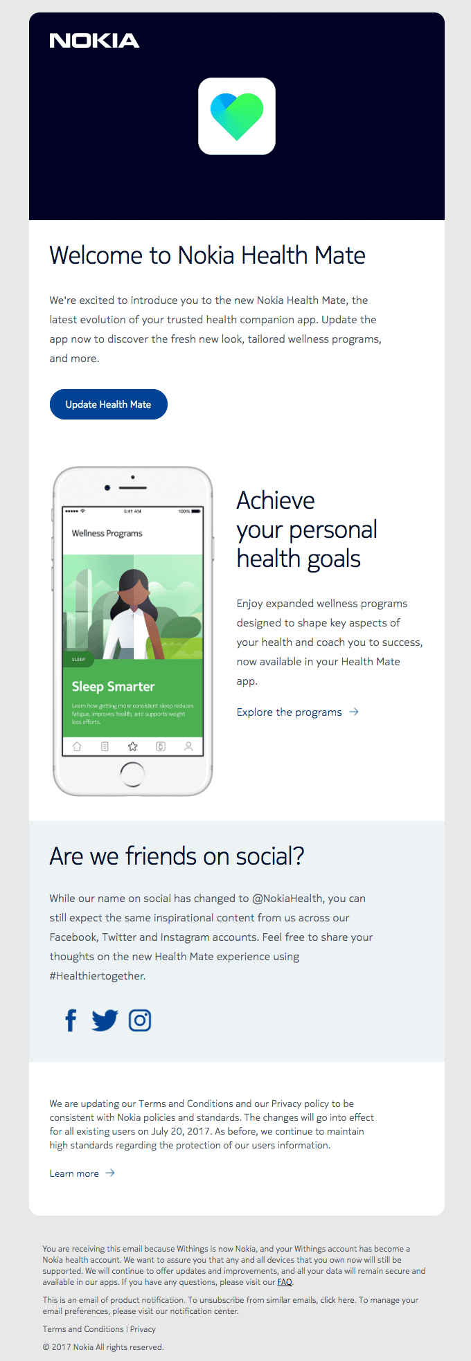 Introducing the new Health Mate app