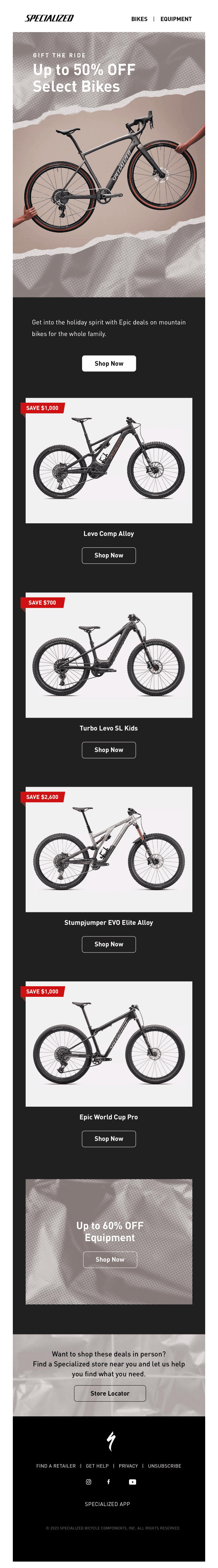 It's Live - Bike Deals Up to 50% OFF