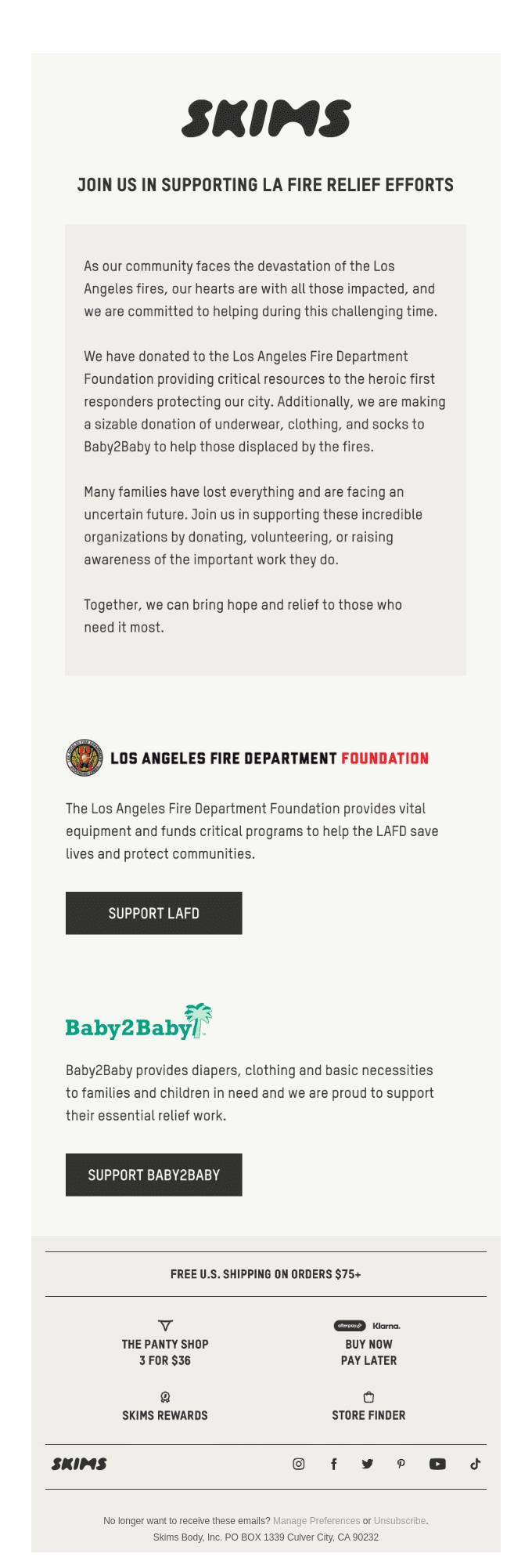 Join Us in Supporting LA Fire Relief Efforts