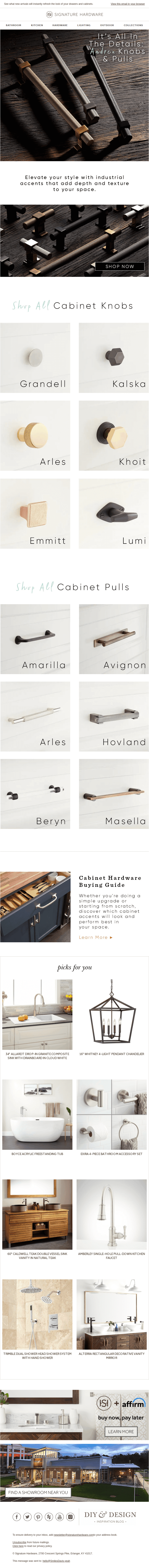 Just In: Stylish Cabinet Hardware