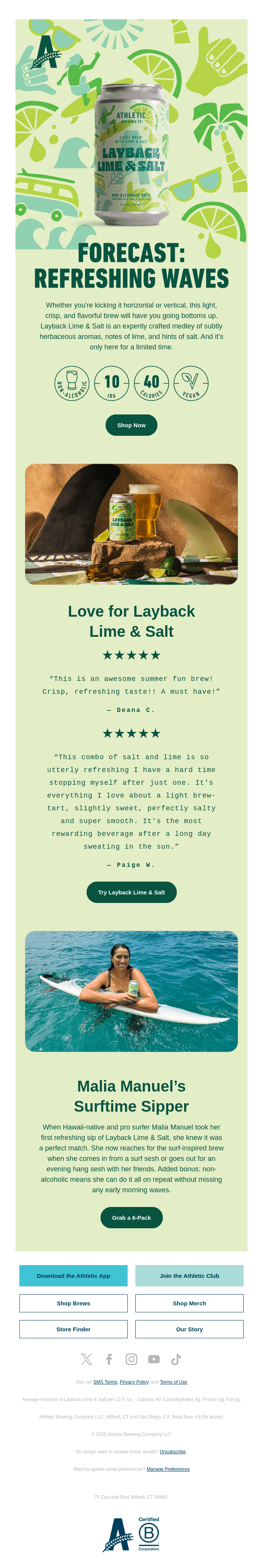Layback Lime & Salt is here! 🍺 🏄♀️