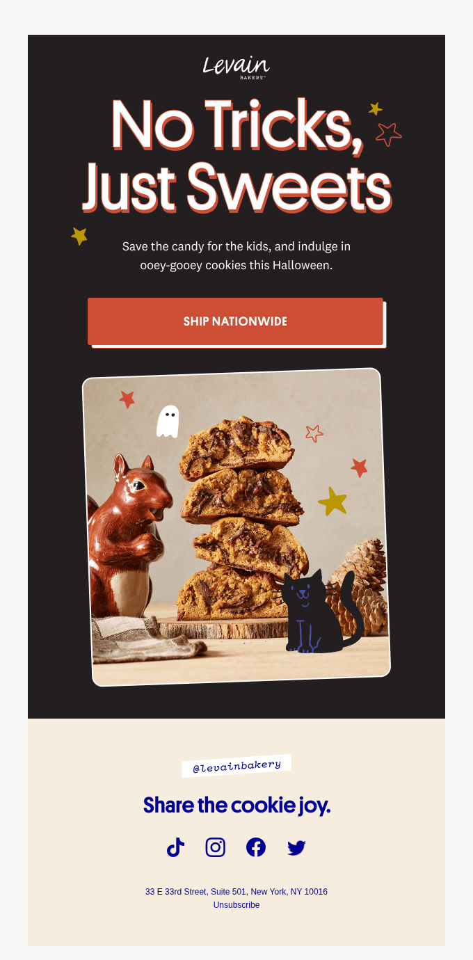 Order in time for Halloween 🍪👻
