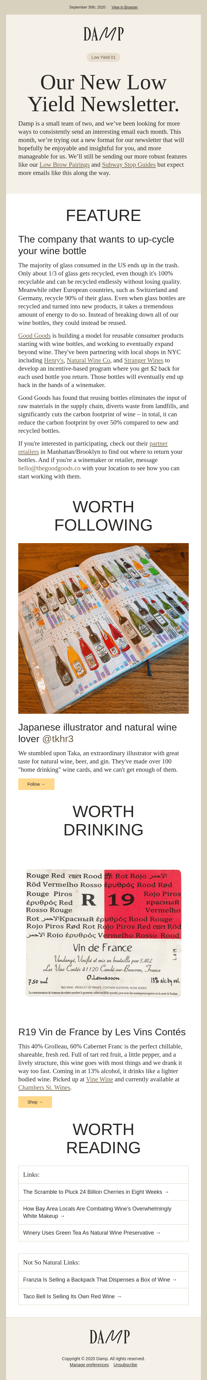 Low Yield 01: Up-Cycling Your Wine Bottles