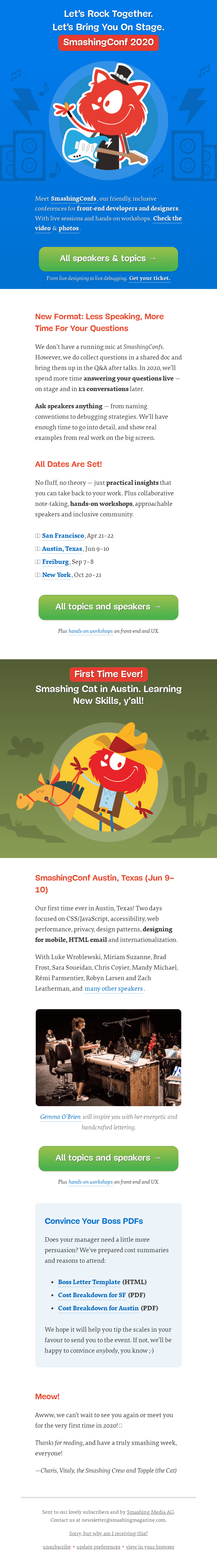 Meet SmashingConf 2020: Let's Bring You On Stage.