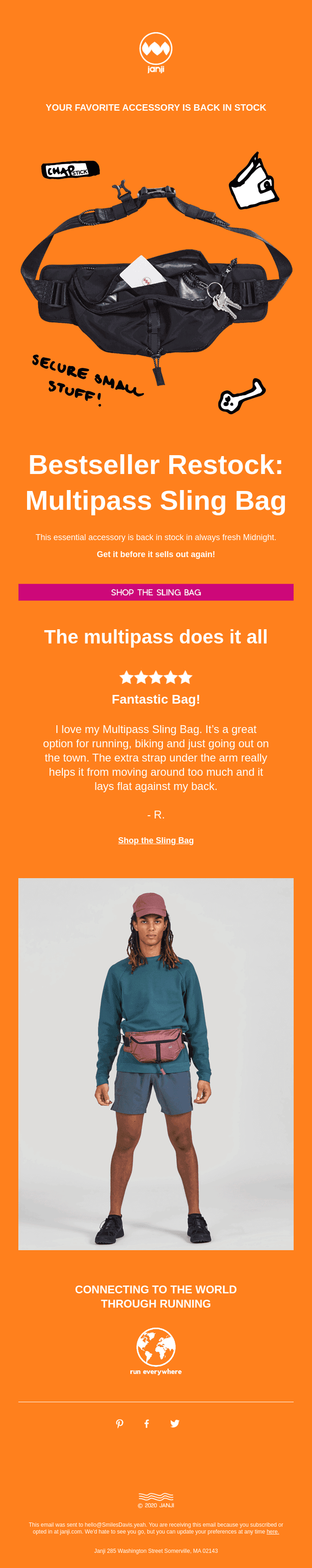 Midnight Sling Bags — Back in Stock