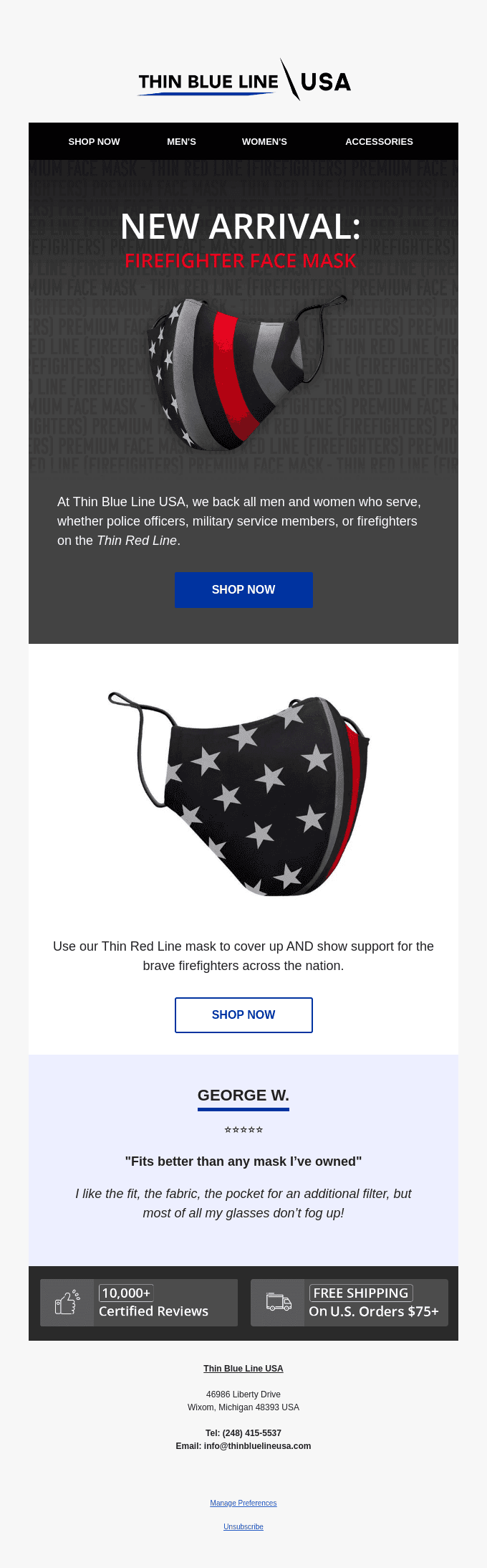 New Arrival: Firefighter Face Mask