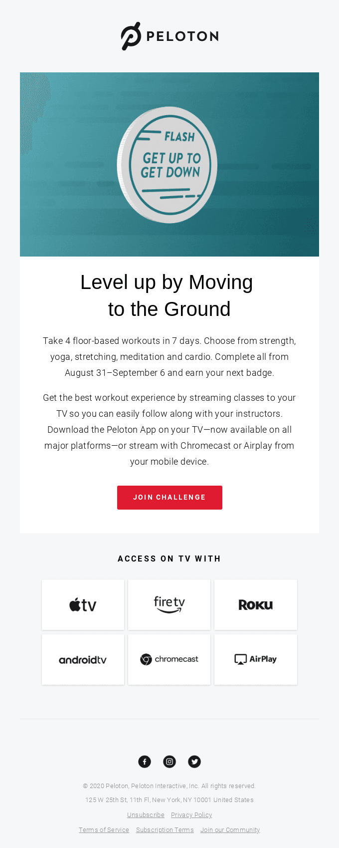 New: Get Up to Get Down Flash Challenge