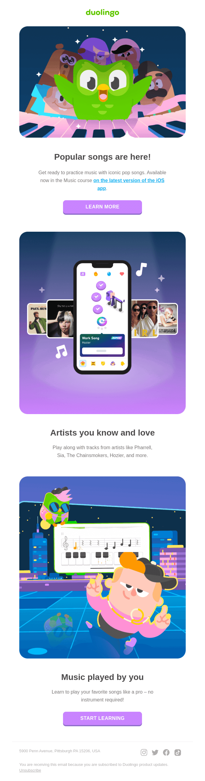 NEW: Learn music with popular songs! 🎹🎶