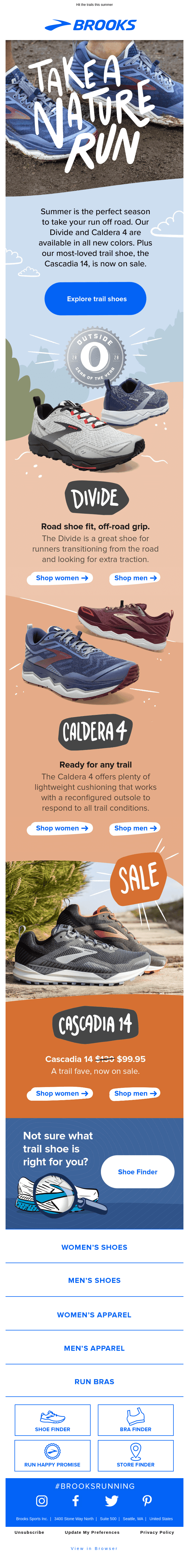 New trail running colors and deals