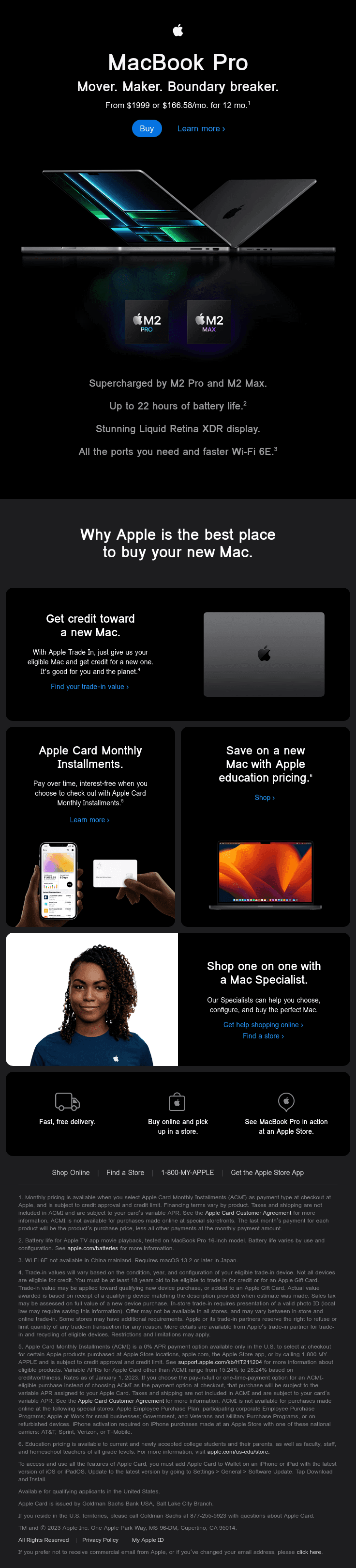 Now available — the new MacBook Pro 14” and 16”.