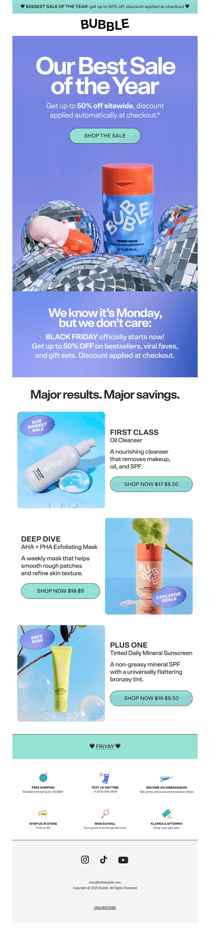 OUR BIGGEST SALE
