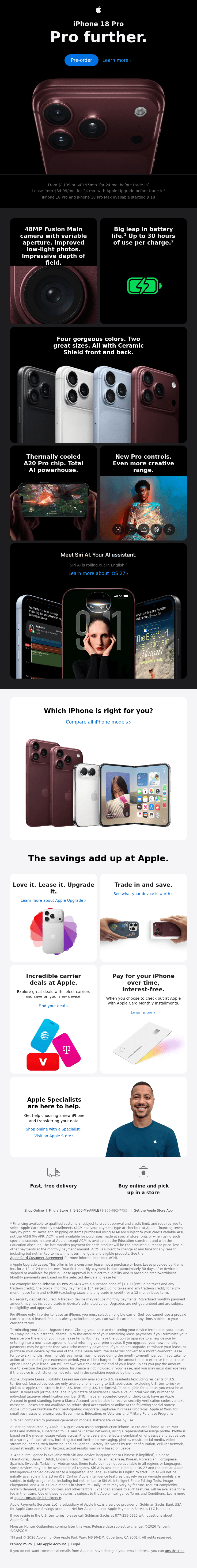 Pre-order the new iPhone 18 Pro now.