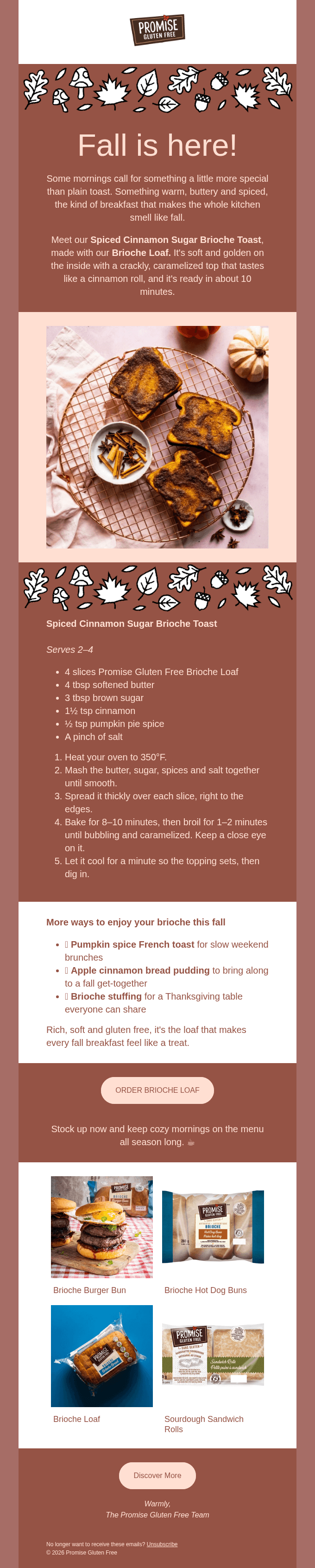 One loaf, endless cozy breakfasts all season long.