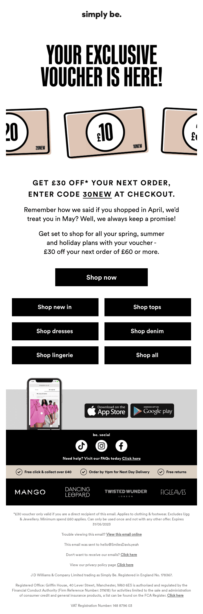 Psst! Last chance to use your exclusive voucher 👉