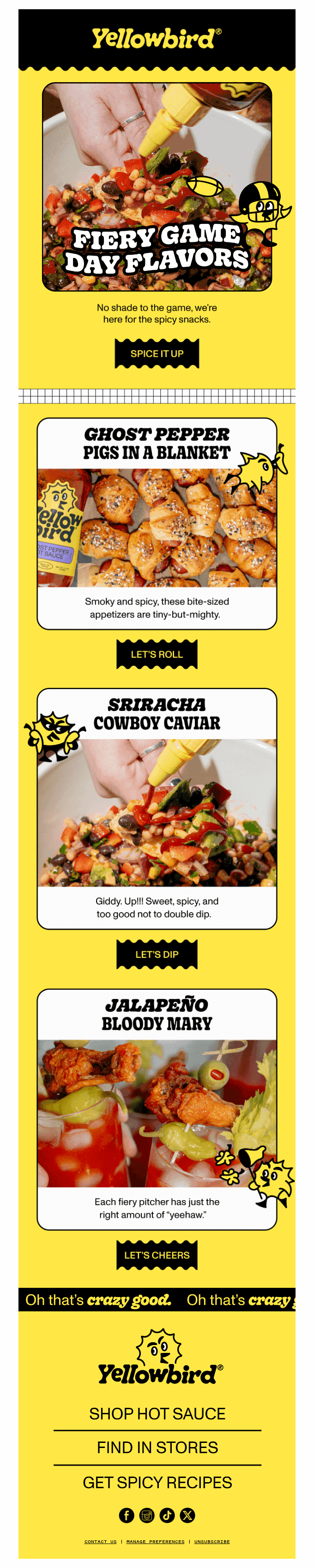 Score big with these spicy snacks ๐ถ๏ธ